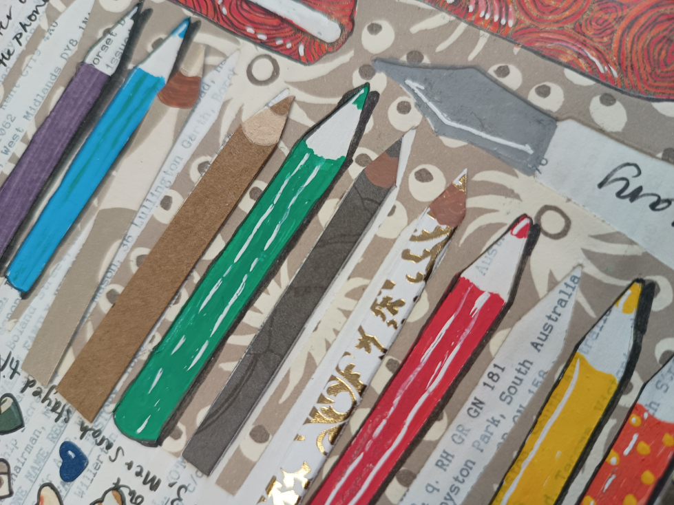 Pack of 7 pencil stickers - Image 3