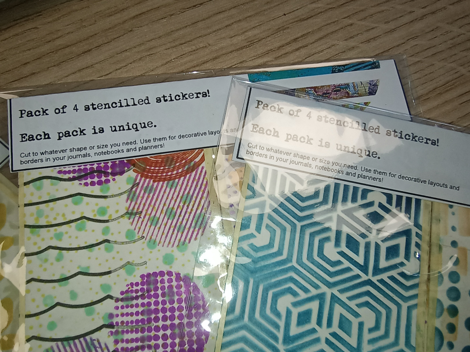 pack of four stencilled stickers - Image 2